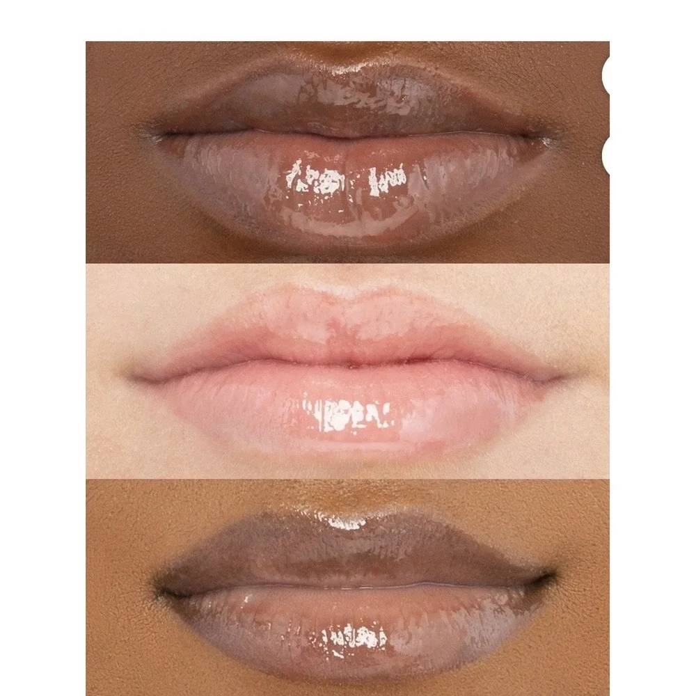 Uoma Beauty Floss Gloss Hi-Shine Lip Gloss Peachy Full Size New